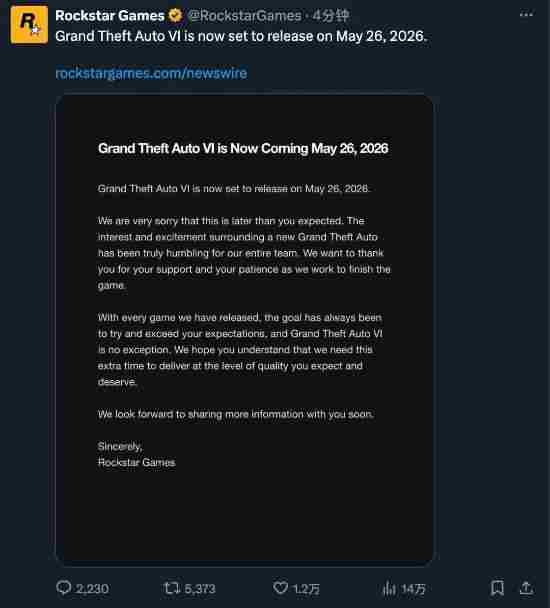 外媒分析R星最新动向 GTA6最新消息