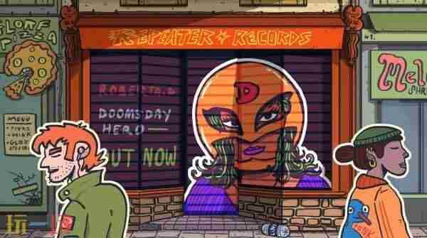 温馨朋克风格叙事模拟游戏黑胶脑袋发布宣