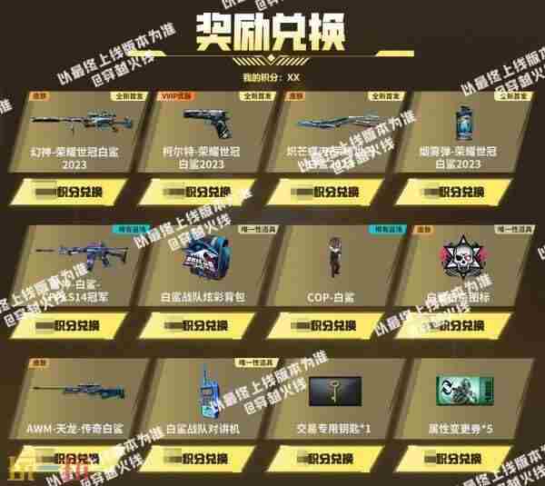 最新奖池 cf荣耀世冠